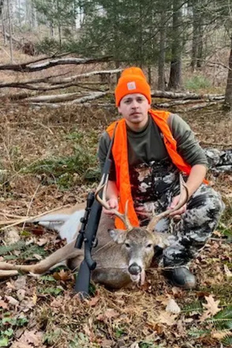 Isaiah Hershey of Lancaster shot this buck in Huntingdon County on opening day of rifle. 