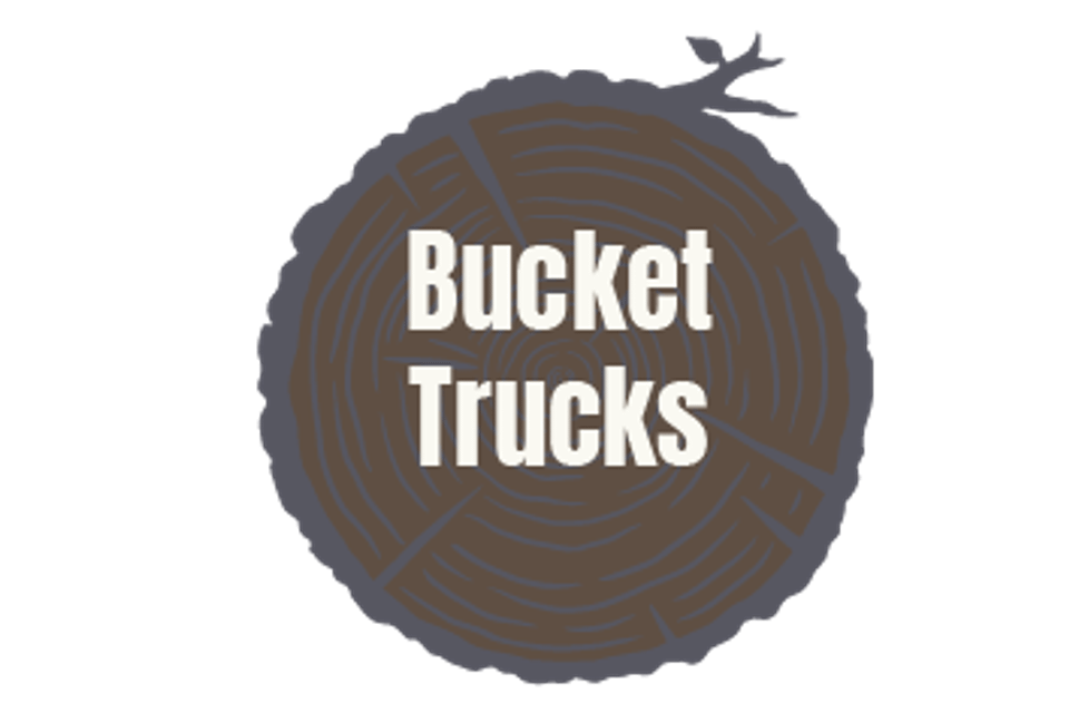 Equipment service icons bucket trucks