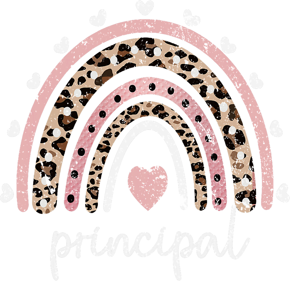 Profession   principal rainbow pink and leopard wht