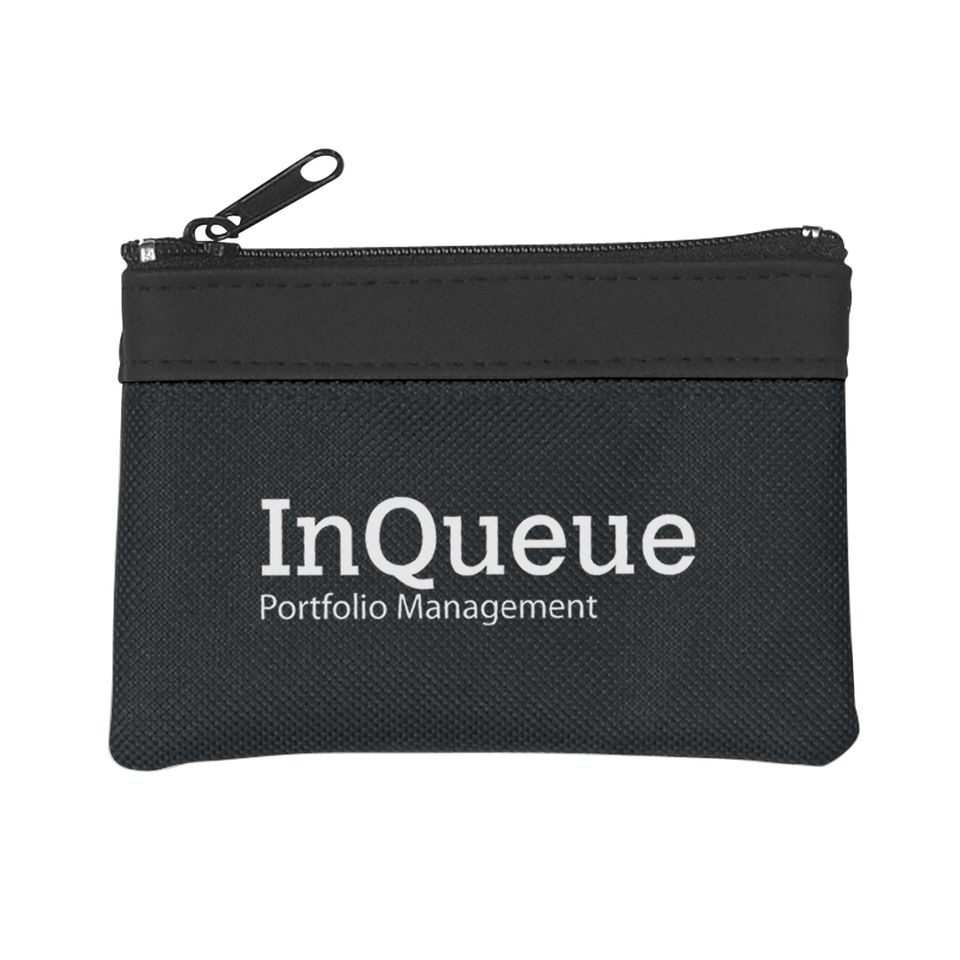 Zippered coin pouch