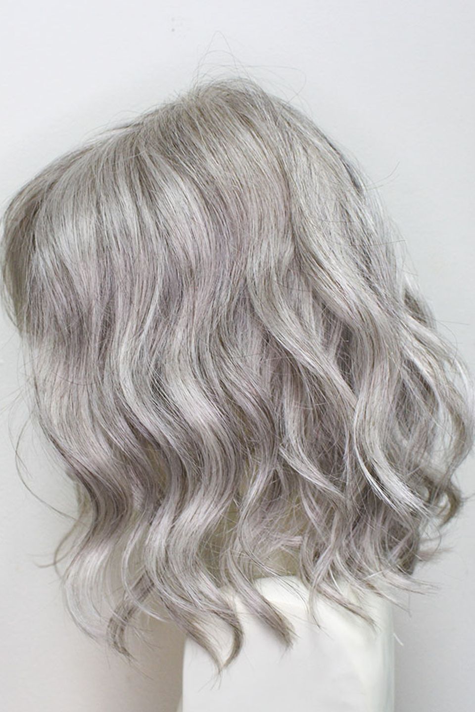 White silver curly bob 4