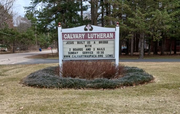 Easter church sign