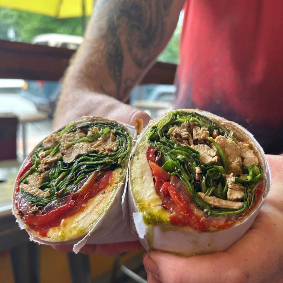Fresh wraps from Inferno The Restaurant in Sound Beach