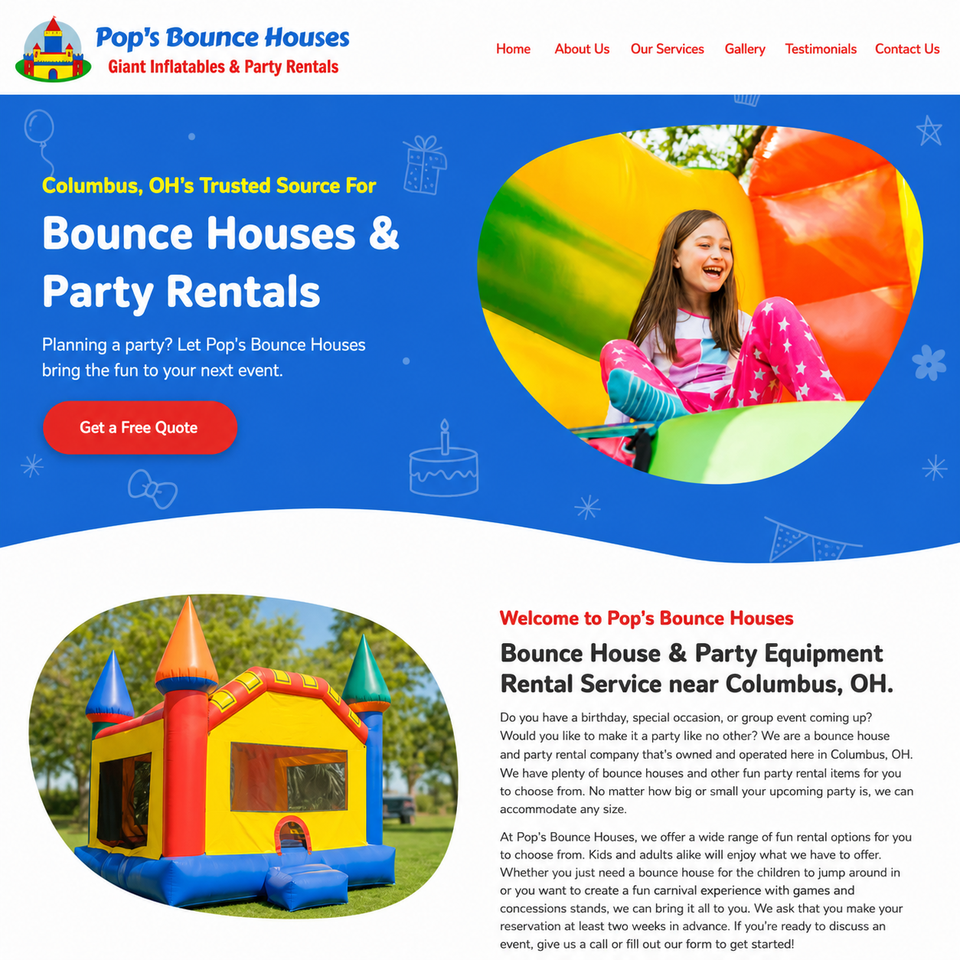Pop's bounce houses