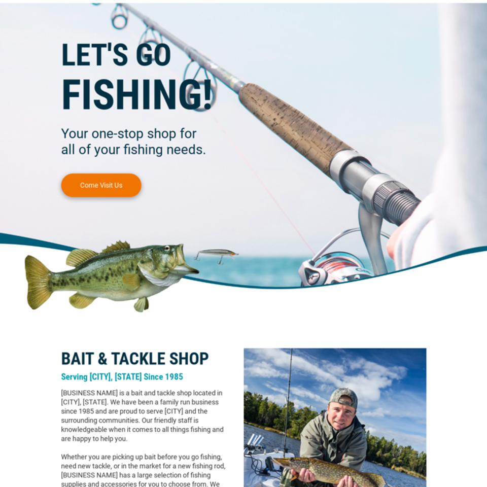 Bait and tackle shop
