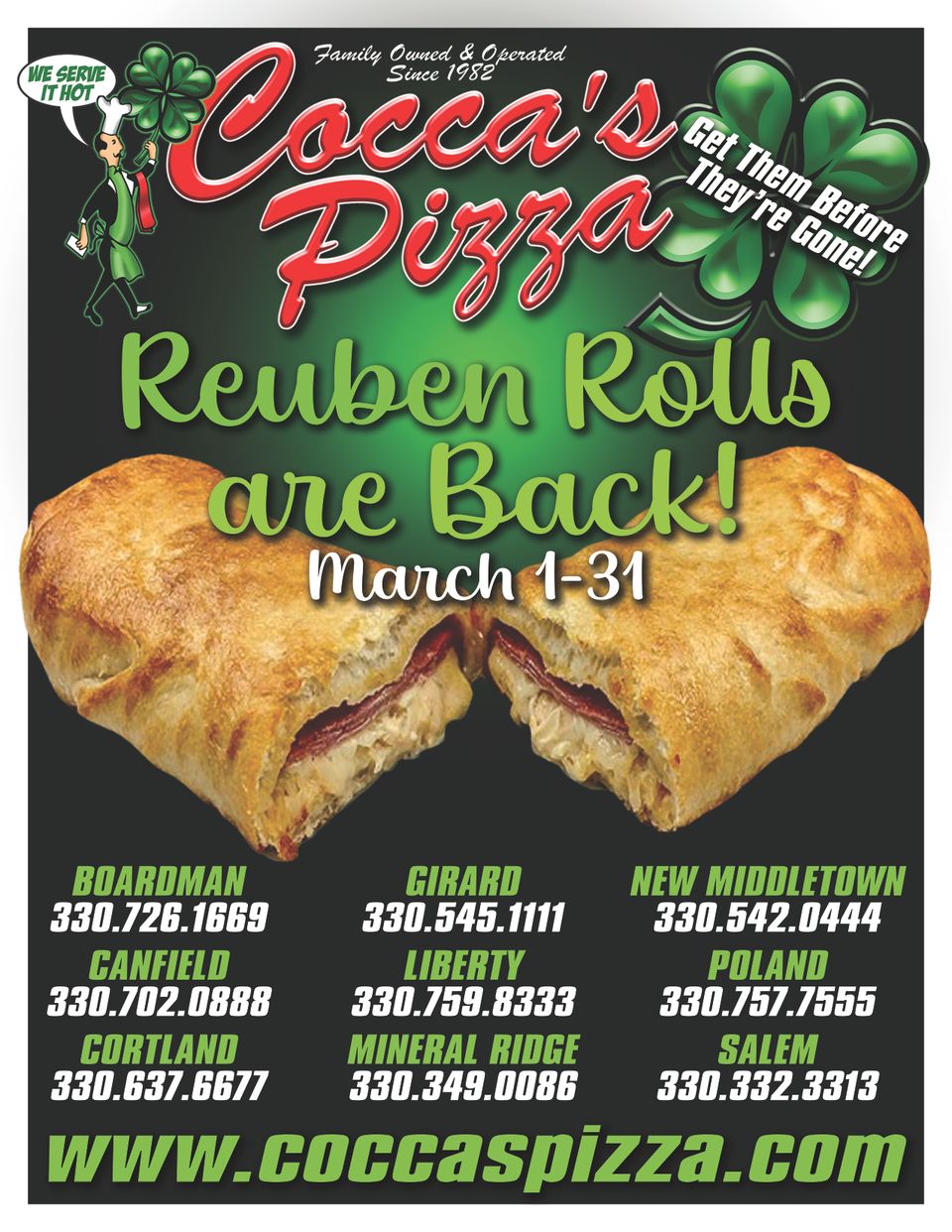Reuben rolls are back 2024