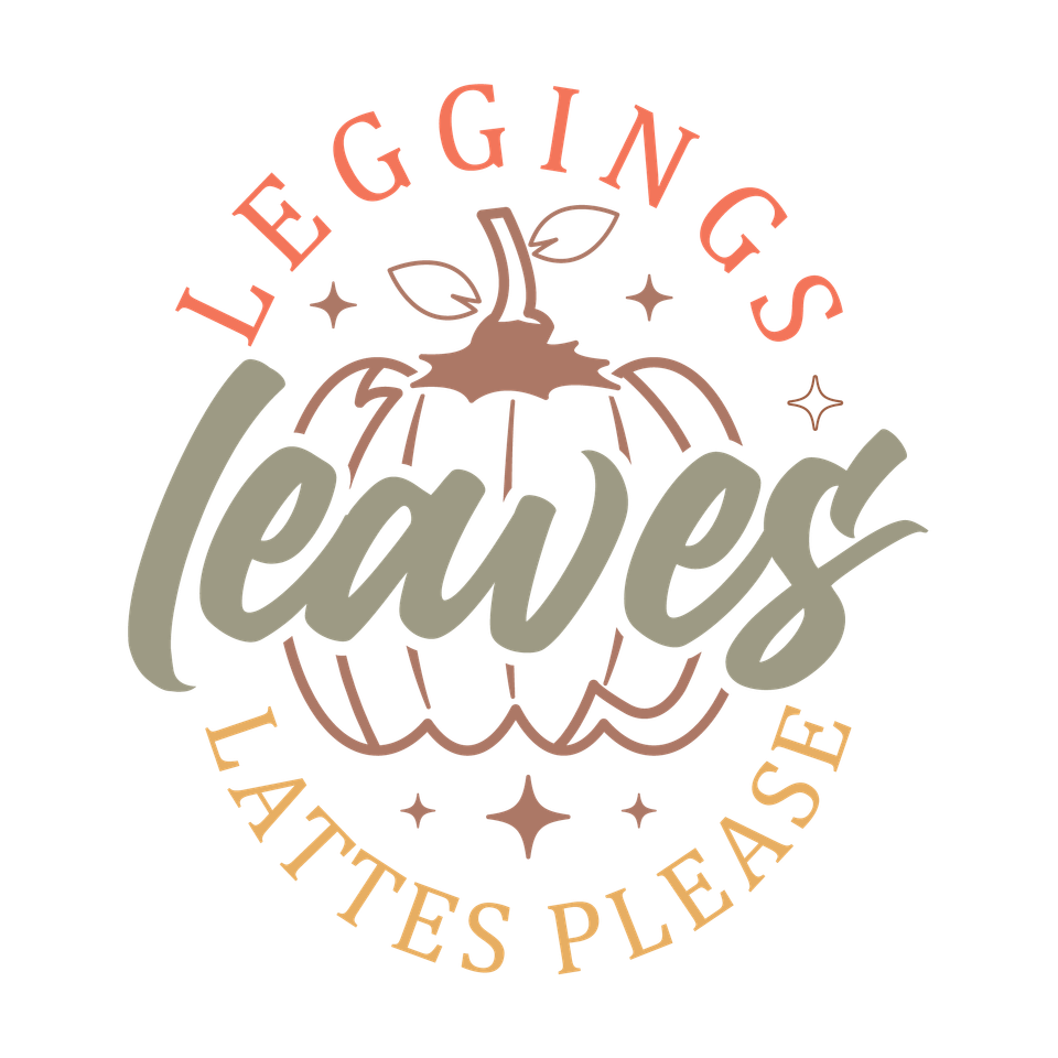 Seasons   fall leggings leaves lattes please