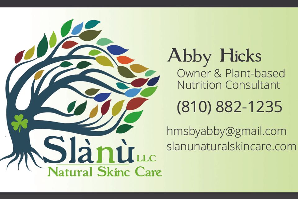 Slanu business card front