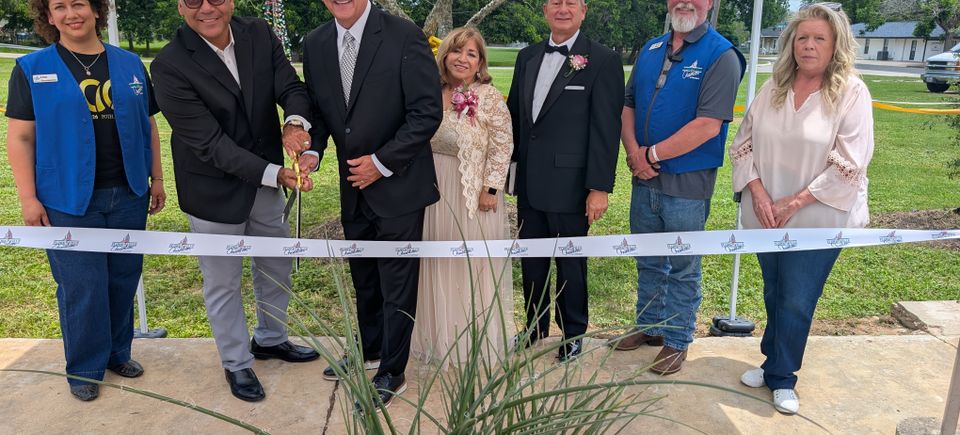 Eagc 100 ribbon cutting
