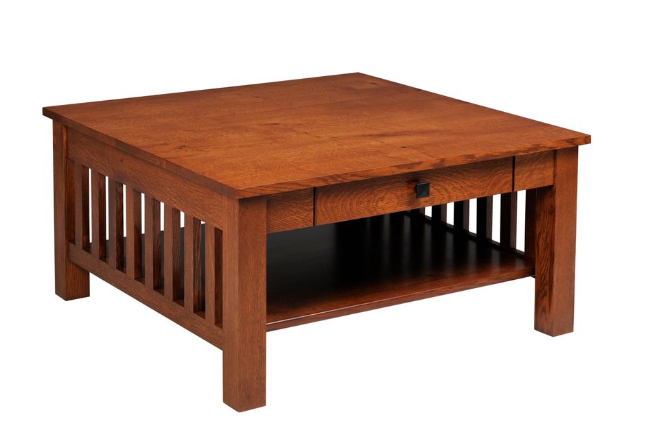 Y t 607 sq coffee table w drw