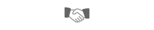 handshake icon to symbolize social media services
