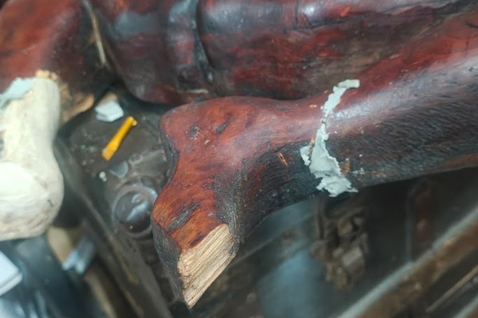 Foot restored in progress 2