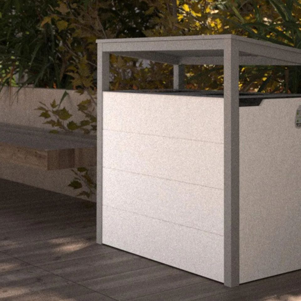 Outdoor park island bin