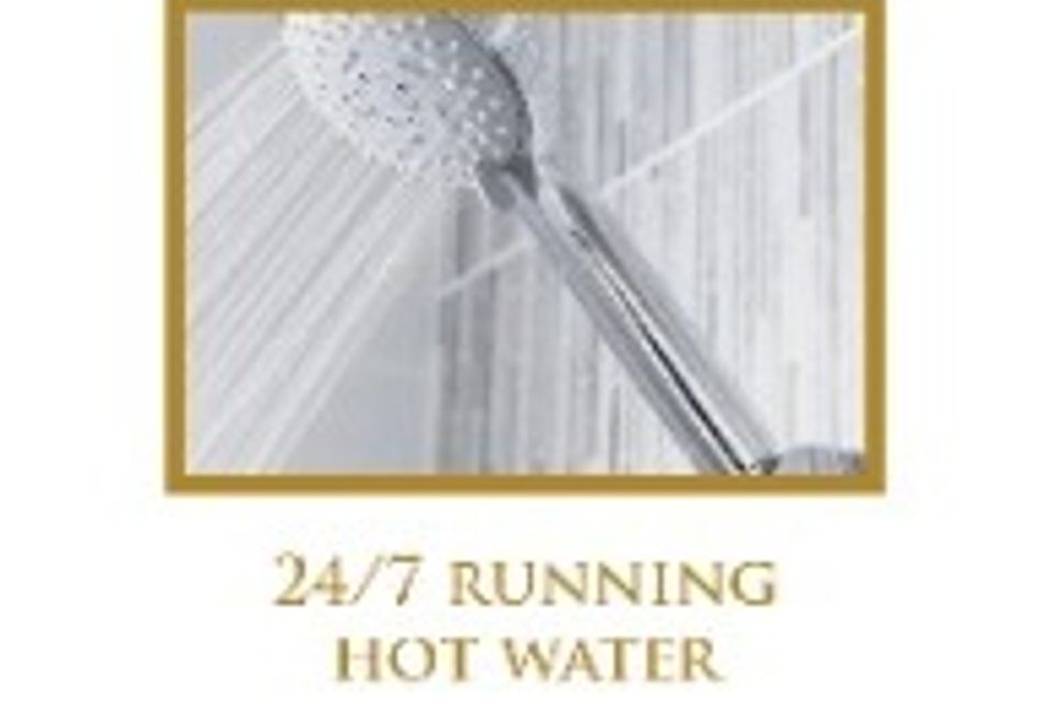 15. 24 7 running hot water