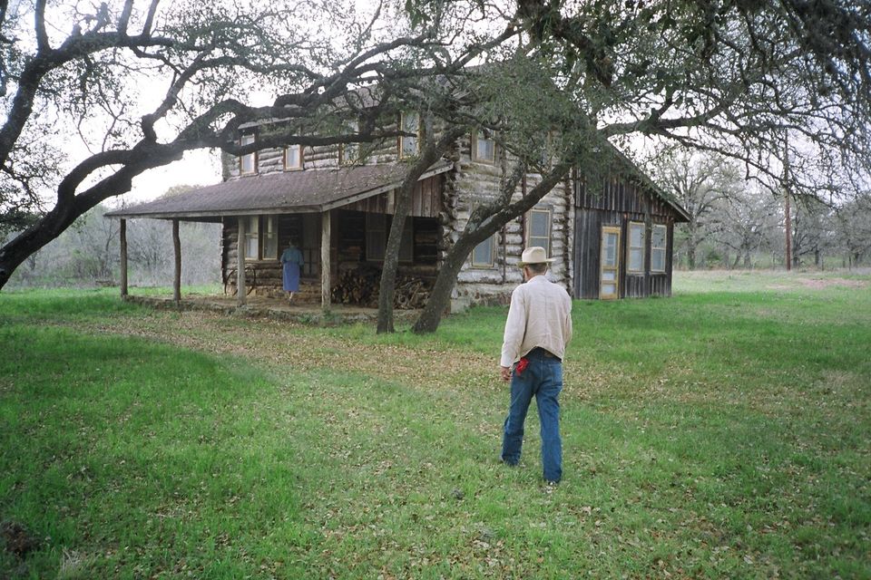 Scull log cabin   1993 la vernia   elam and adeline scull    photo by shirley grammer