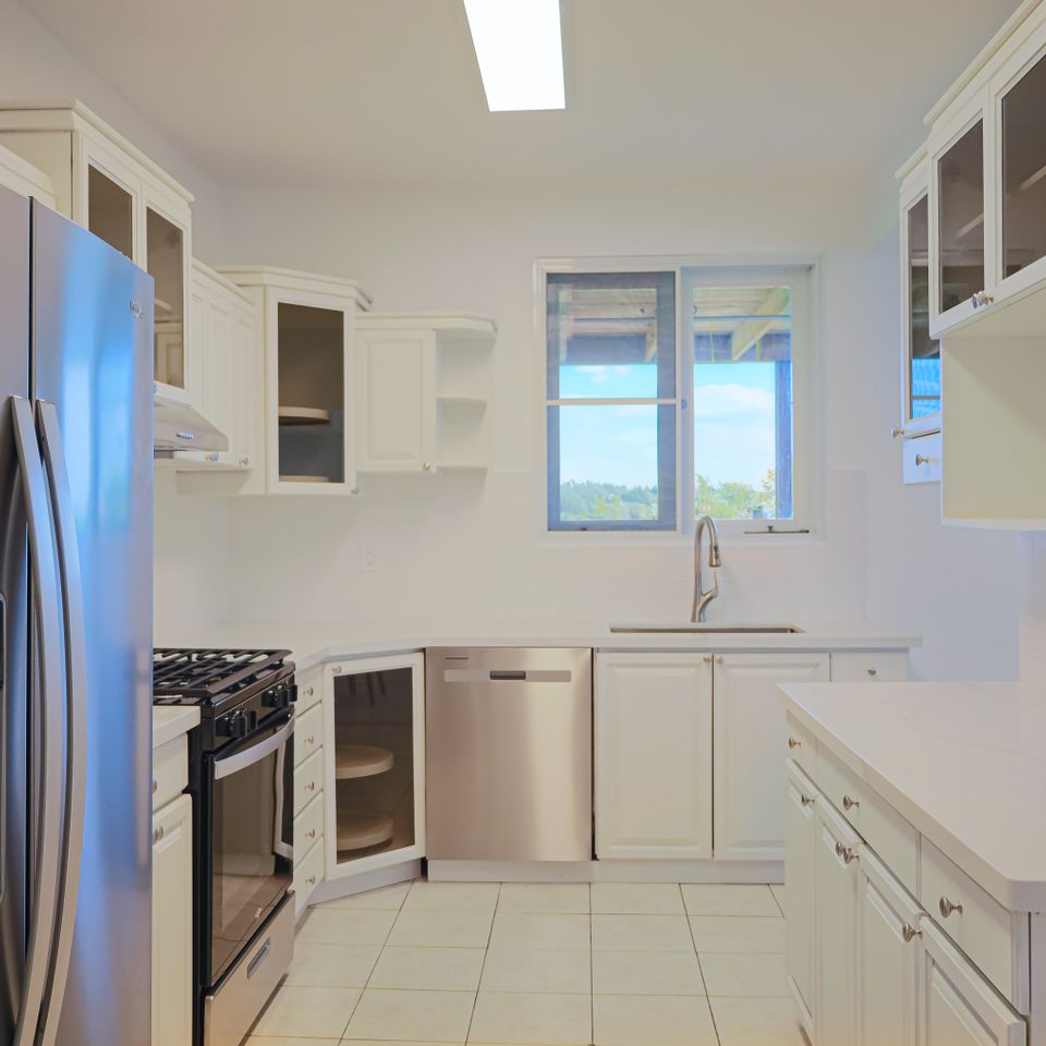 Kitchen with sky