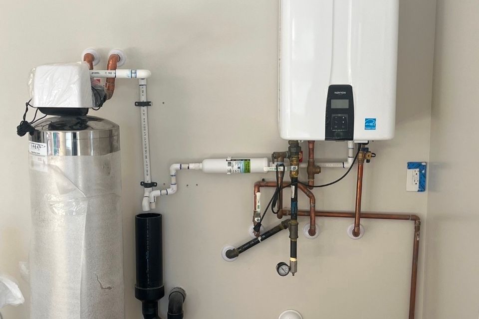 Tankless water heater done by Bernal's Plumbing