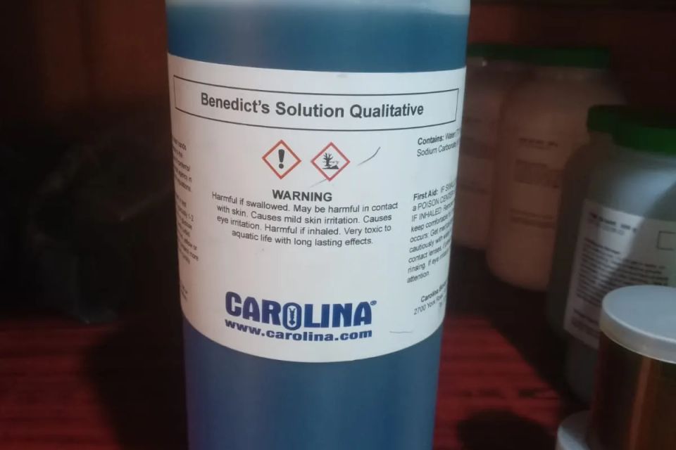 Benedicts solution qualitative original