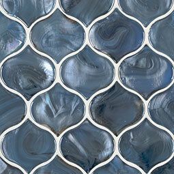Blue shimmer arabesque 8mm