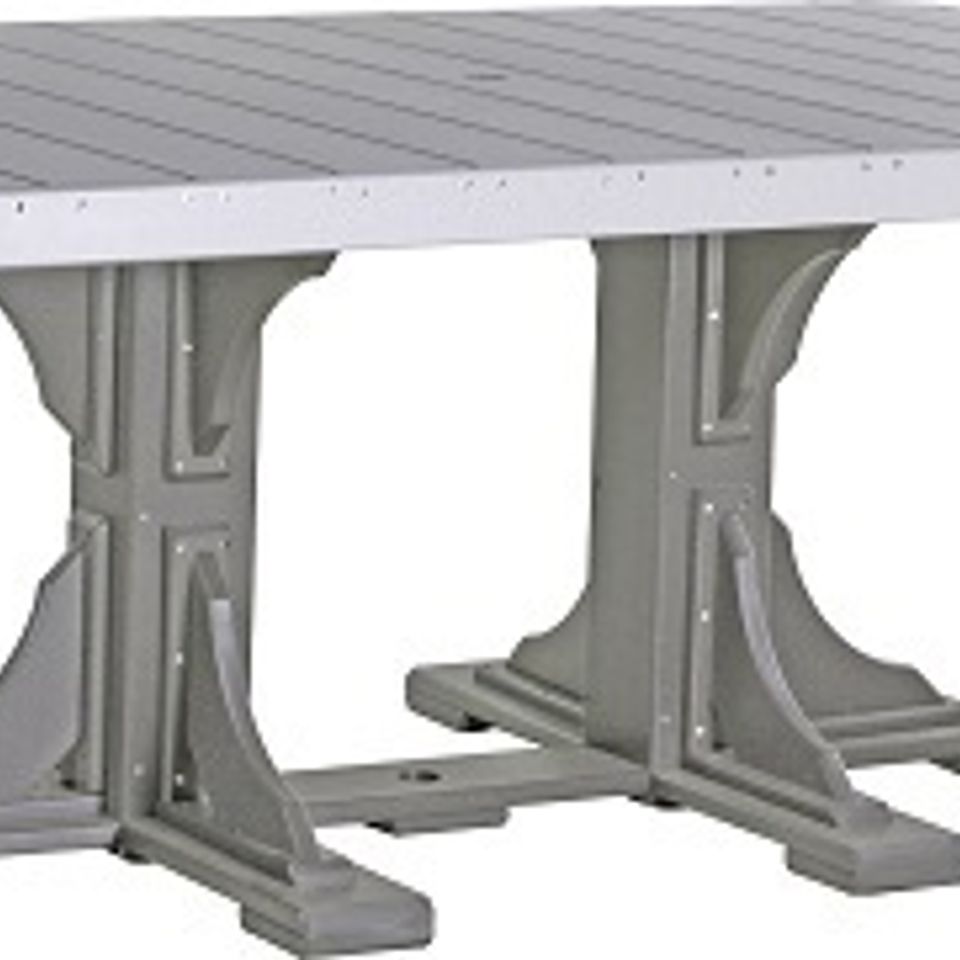Sunrise poly lawn   hardwood furniture   paden  oklahoma   luxcraft tables   p46rtdgs 4x6 rectangular table dove gray   slate20180518 16078 1ah9yuk