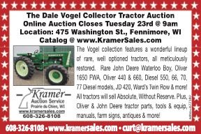 Kramer auction dale vogel collector tractor auction  mfcp network 477382