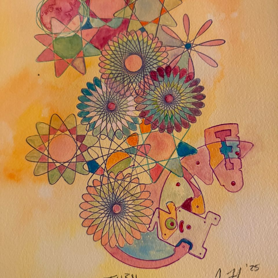 “turn” 9x12 watercolor 2025 tim flynn