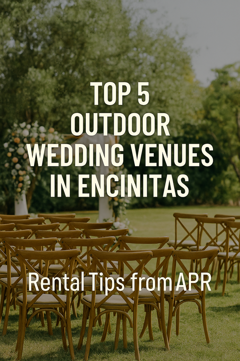 Top 5 outdoor wedding venues in encinitas   rental tips from apr