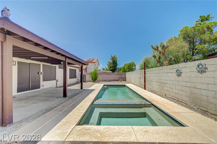 Private pool and backyard at 2334 Danville Court