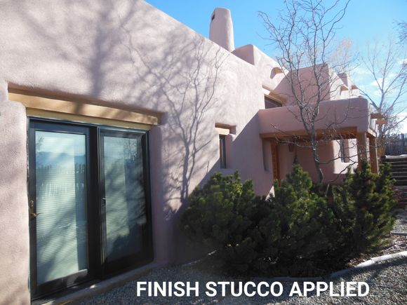 22finish stucco applied