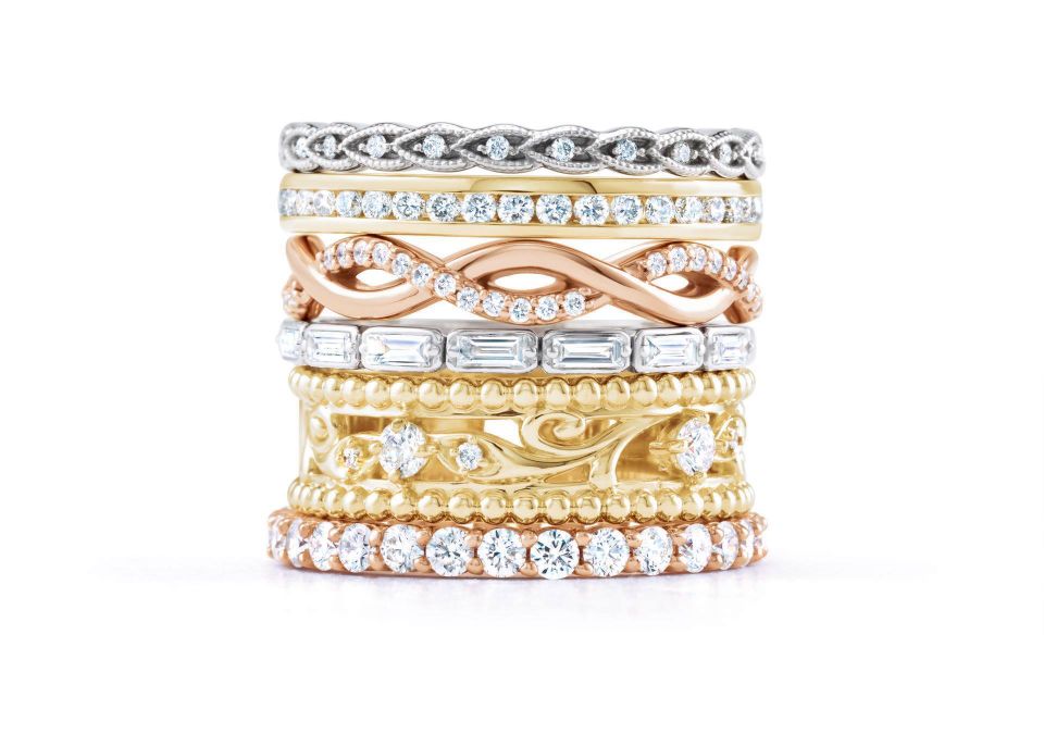 Stackable birthstone deals rings for mothers