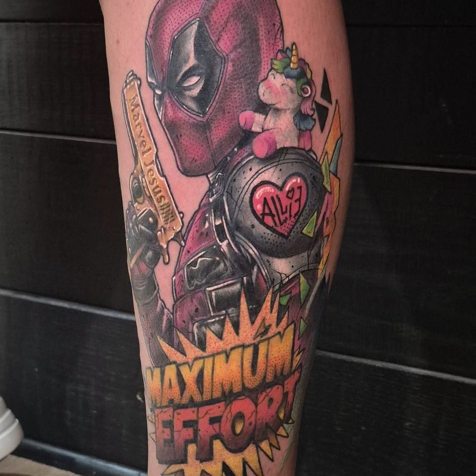 Velvet razor tattoo deadpool