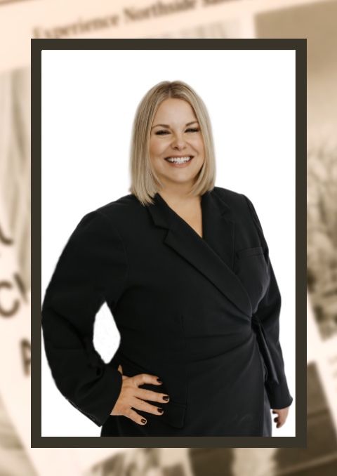 Emily full length.new.pic   newspaper background.framed