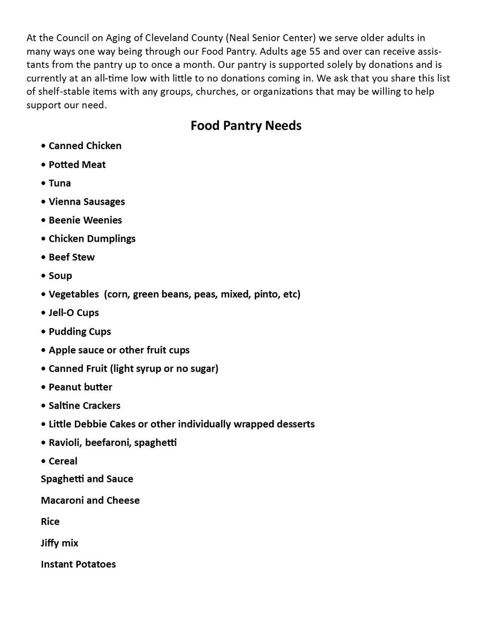 Food pantry items needed20180228 2497 1b8z546