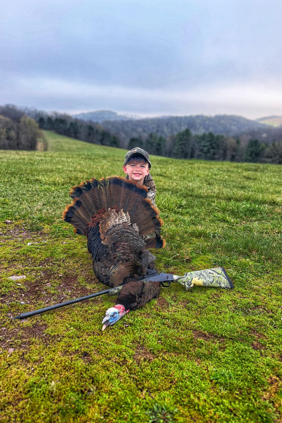 Drake Hilbert of Dover, PA shot this gobbler while hunting with his dad