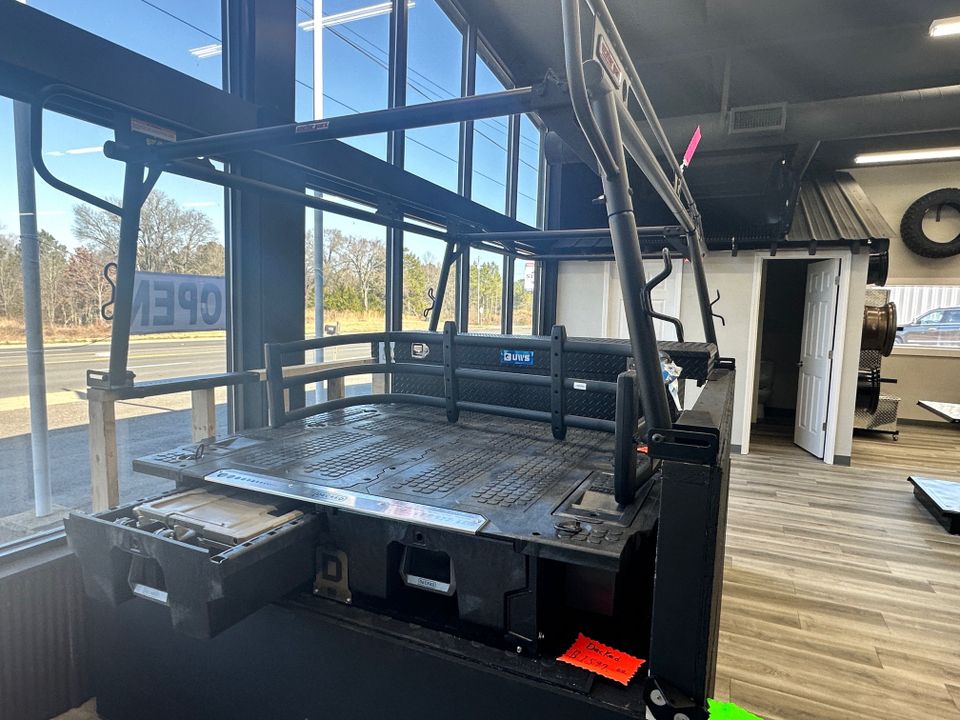 Truck step bars and running boards displayed at Patriot Truck Accessories in Hot Springs Arkansas