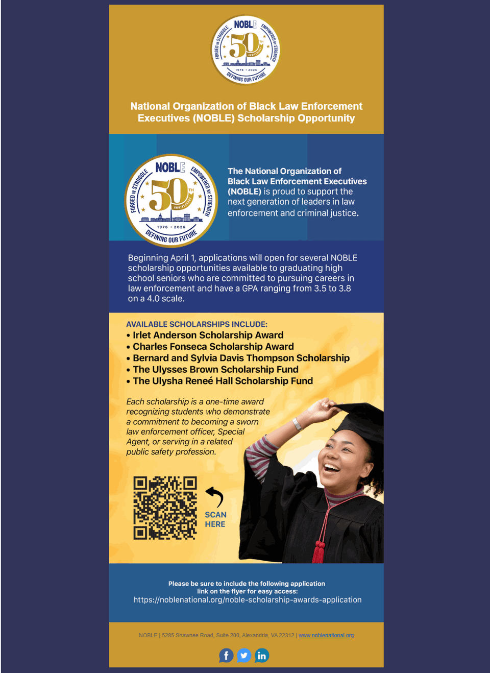 Noble scholarship opportunity