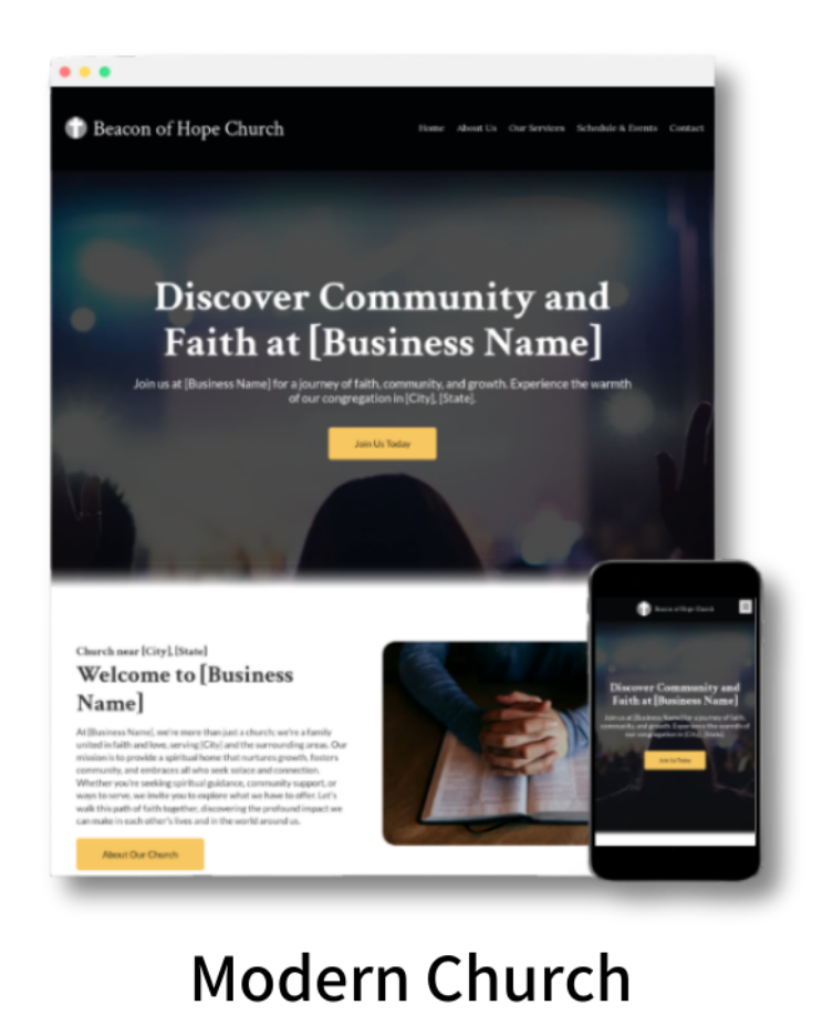 Free kanso mission   church websites