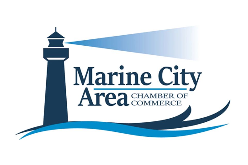 Marine city chamber logo