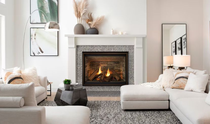 Meridian platinum gas fireplace