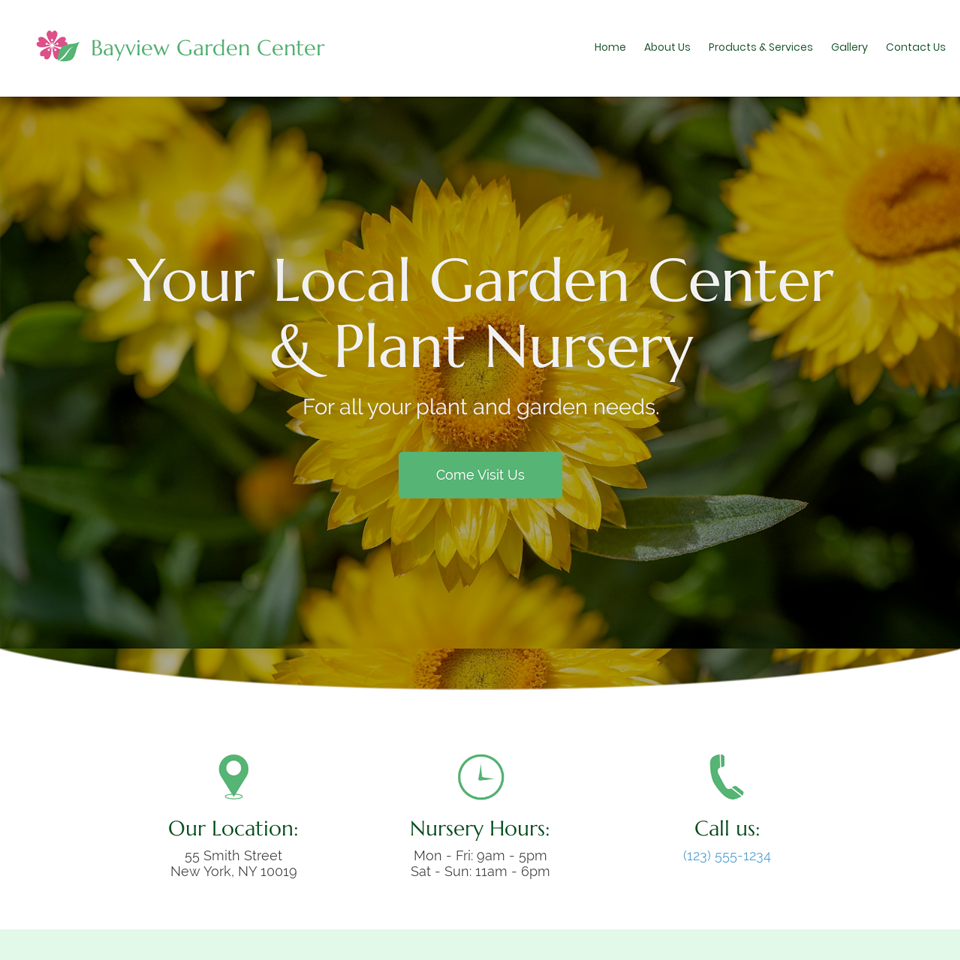 Best garden center website design 960x960