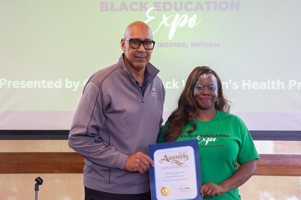 2024 black education expo assemblymember chris holden and victoria williams