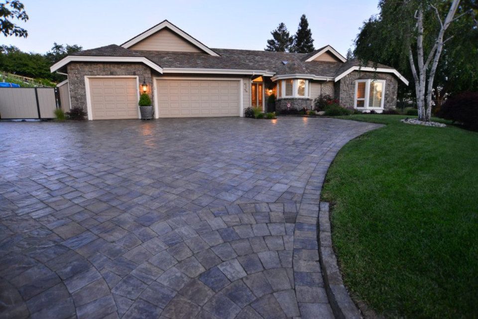 A complete construction company  driveway