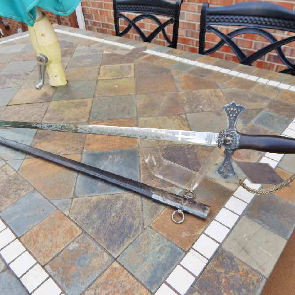 C.roby  early masonic knights sword  silvered  1860s files720170911 12172 tnf8qj
