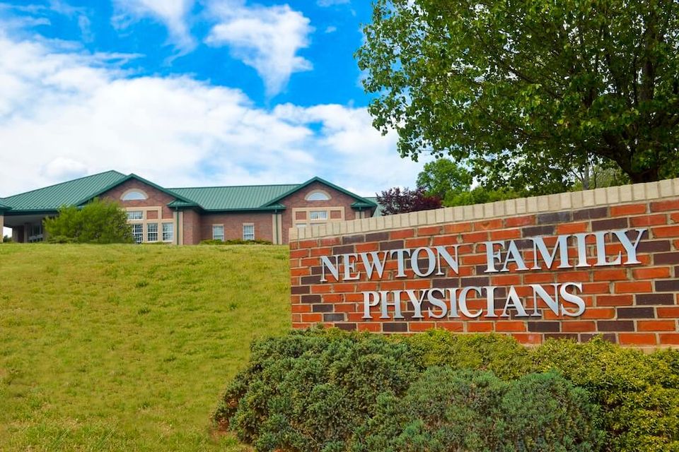 Road Sign of Newton Family Physicians office in Newton, NC
