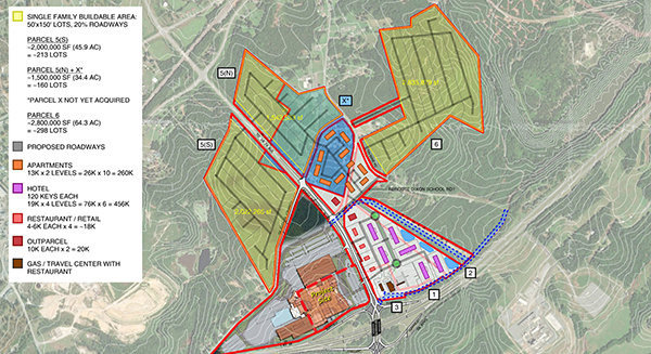 Conceptual drawing of casino area