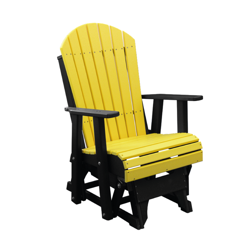 Hlf 2' adirondack glider yellow black