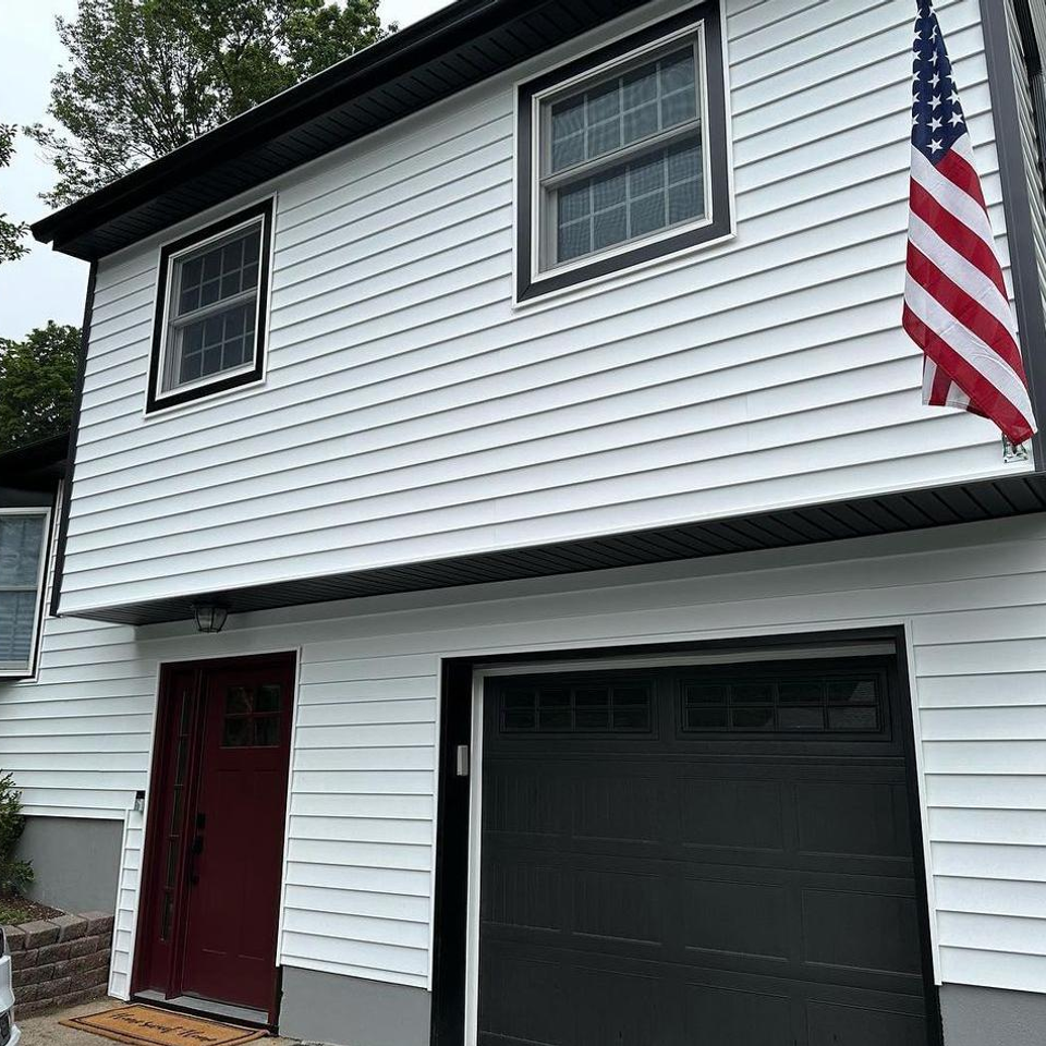 house with white siding