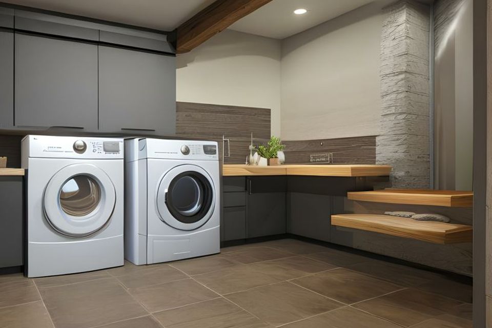 Laundry Room Basement Remodel - S king home improvement - lancaster - pa