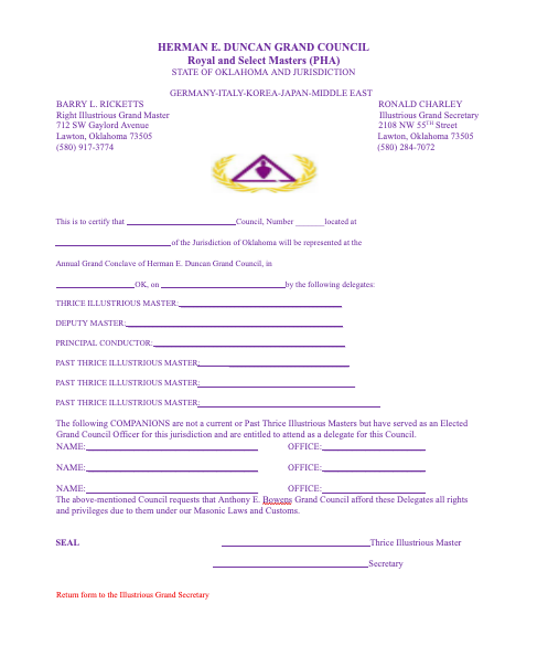 Hed council credentials form 2026