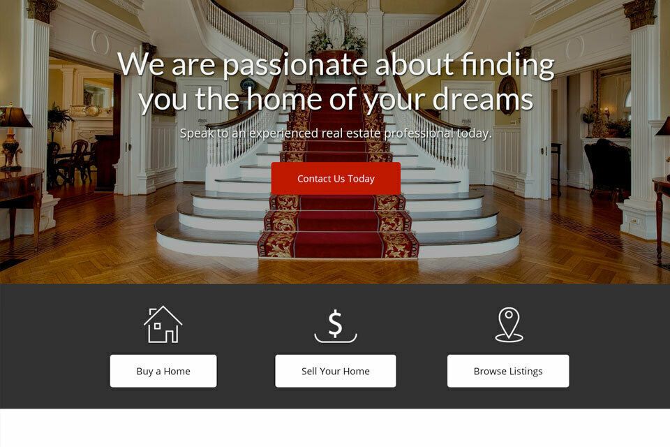 Real estate website template original